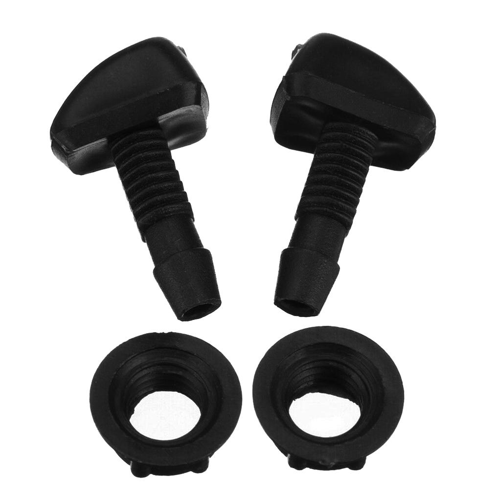 2x2Pieces Car Windshield Washer Wiper Water Spray Nozzle Universal