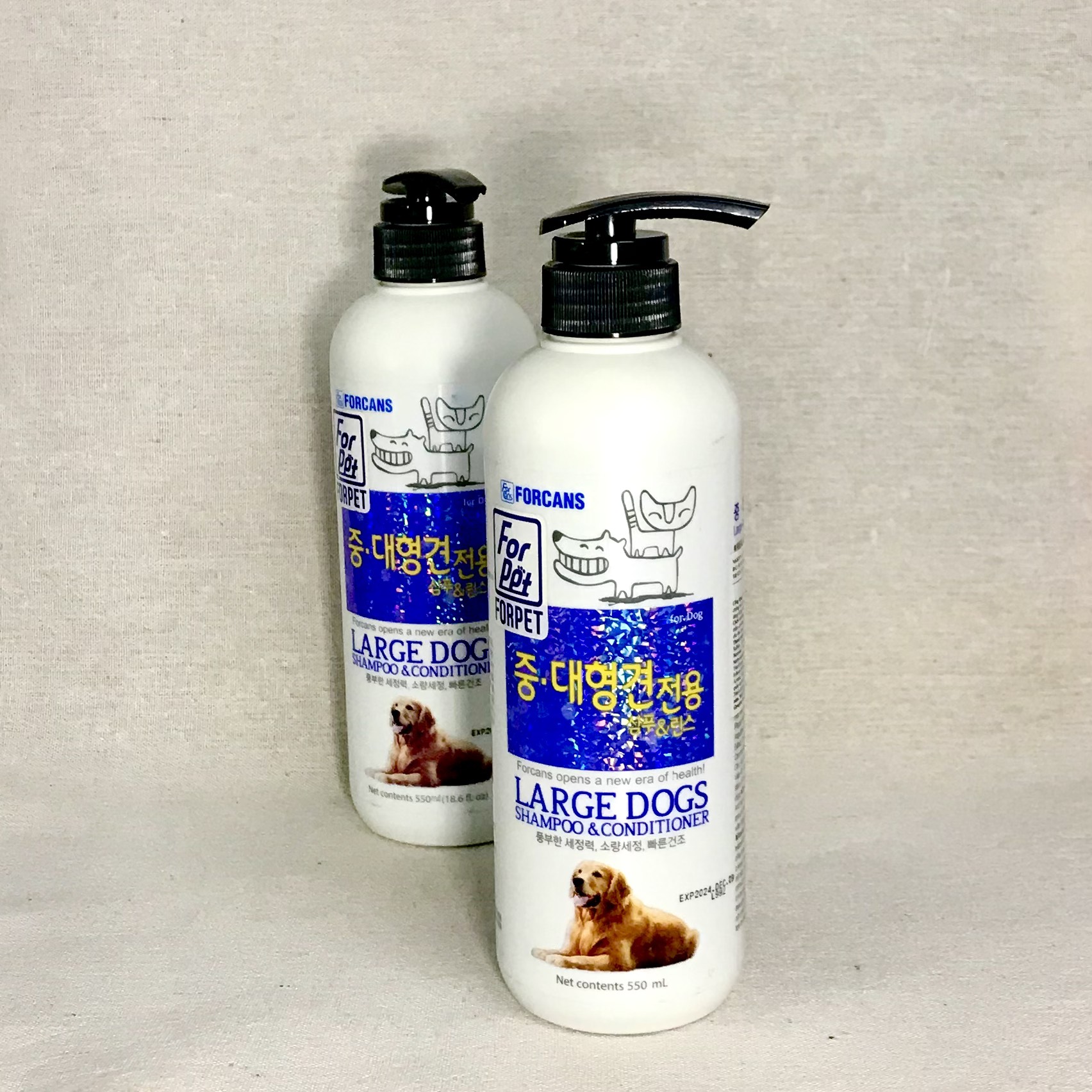 SỮA TẮM LARGE DOG FORCANS <MỀM MƯỢT CHỐNG TIA TỬ NGOẠI VÀ XƠ RỐI LÔNG> CHO CHÓ LỚN (550ml-1000ml)