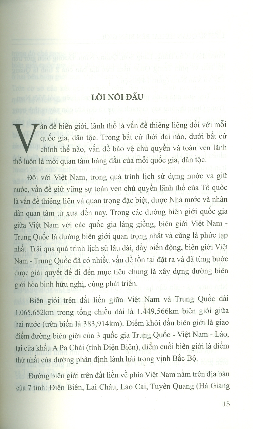 Lịch Sử Quan Hệ Hai Bên Biên Giới Trên Đất Liền Việt Nam - Trung Quốc Từ Năm 1945 Đến Năm 1979 (Sách chuyên khảo)