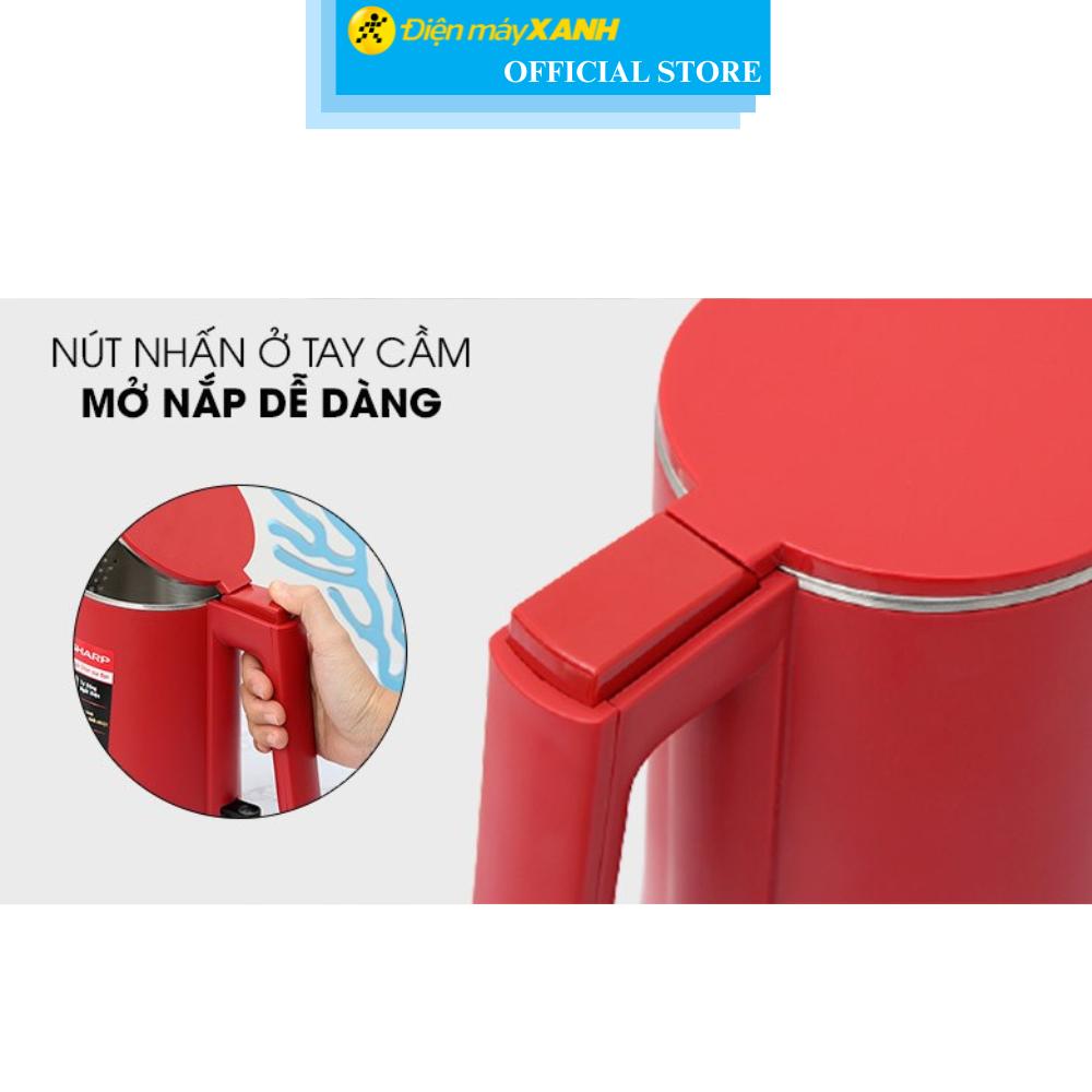 Bình đun siêu tốc Sharp 1 lít EKJ-10DVPS-RD - Hàng Chính Hãng