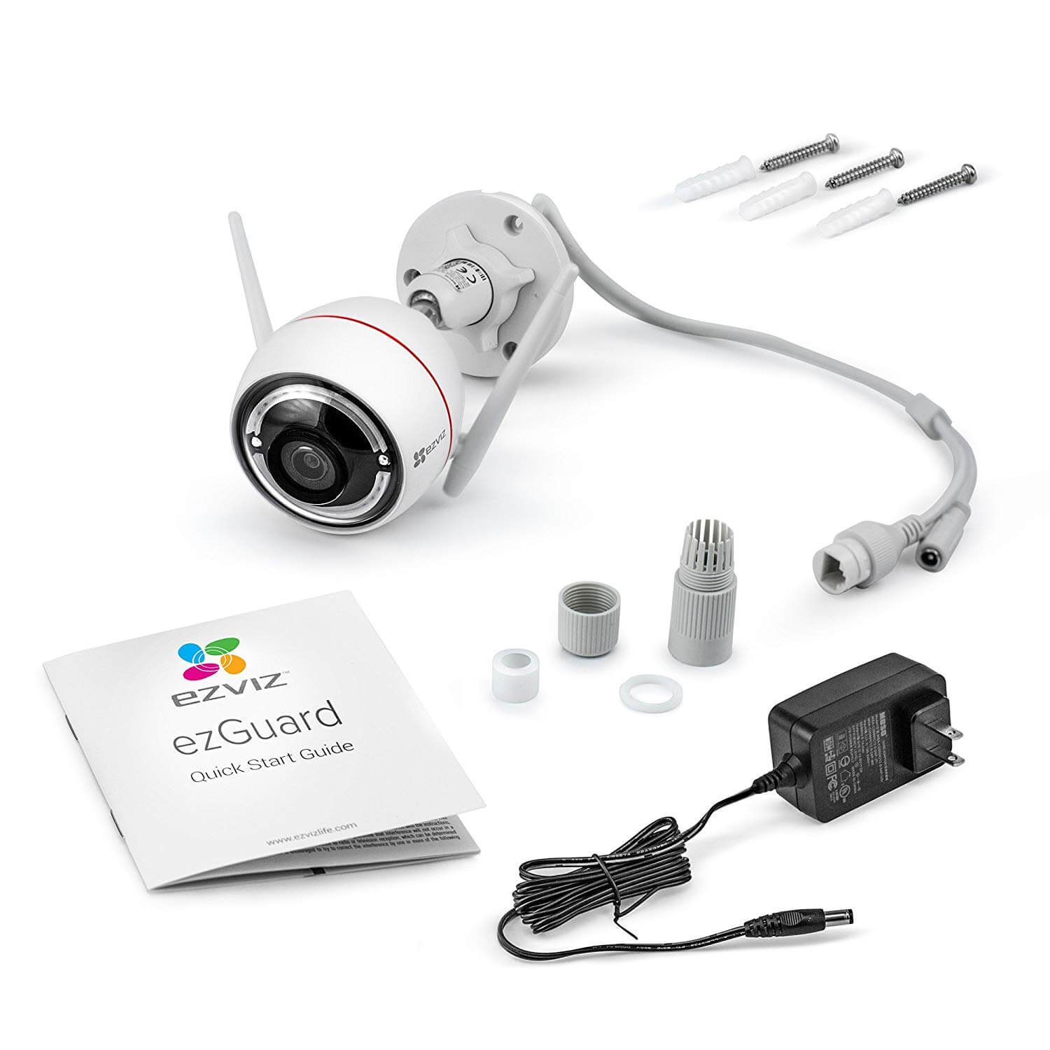 Camera IP Wifi ngoài trời EZVIZ C3W 1MP 720P (CS-CV310-A0-3B1WFR) - Kèm thẻ nhớ NETAC 64GB - Hàng Chính Hãng