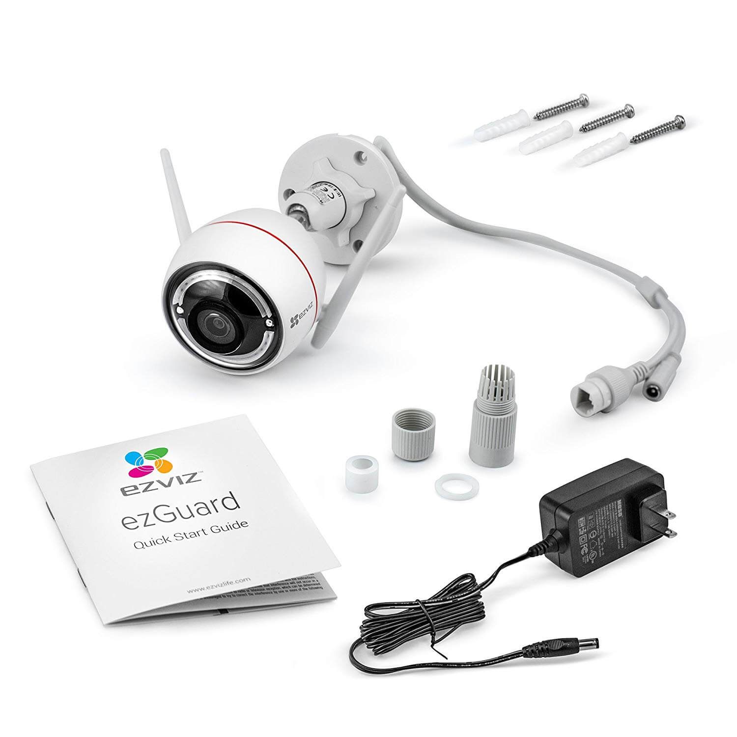 Camera IP Wifi ngoài trời EZVIZ C3W 2MP 1080P - Kèm thẻ nhớ NETAC 64GB - Hàng Chính Hãng