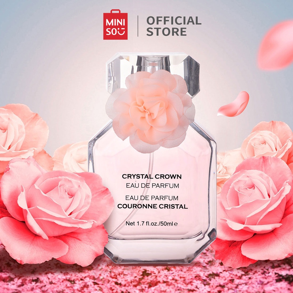 Nước hoa cho nữ cao cấp Cristal Collection Miniso hương dịu nhẹ lưu hương lâu cả ngày 50ml