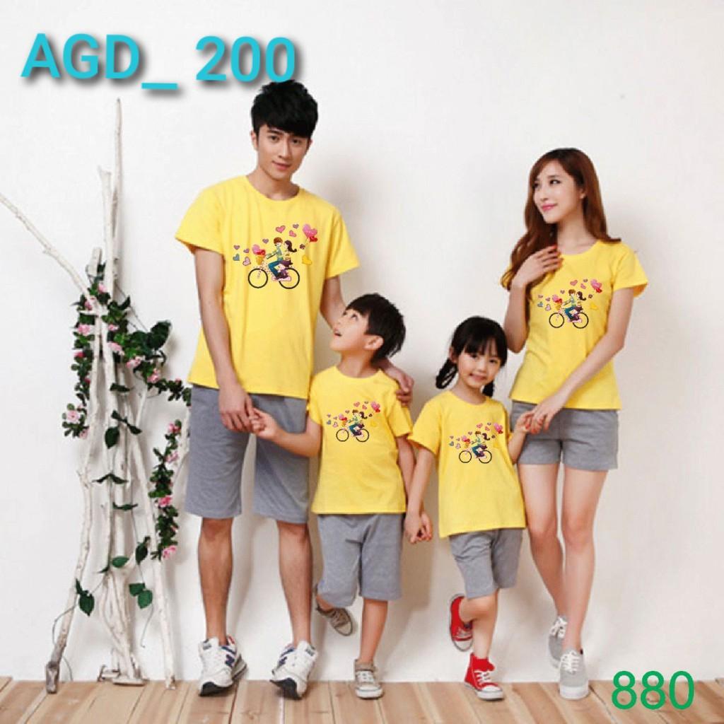 Áo gia đình mẫu đạp xe - MÃ AGD 200