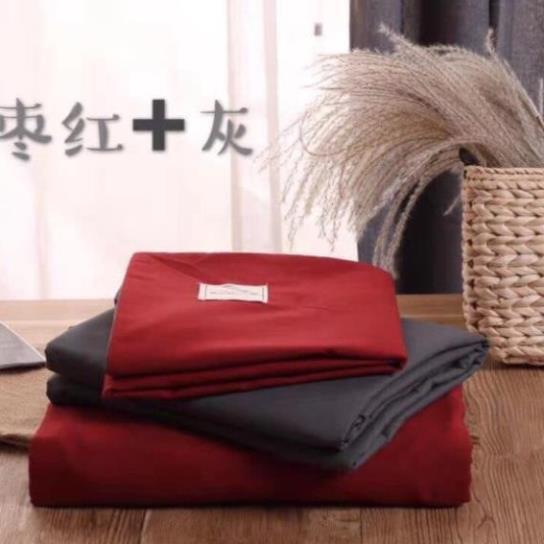 Bộ Chăn Ga Cotton Đũi - Bọc Đệm - Đủ màu sắc