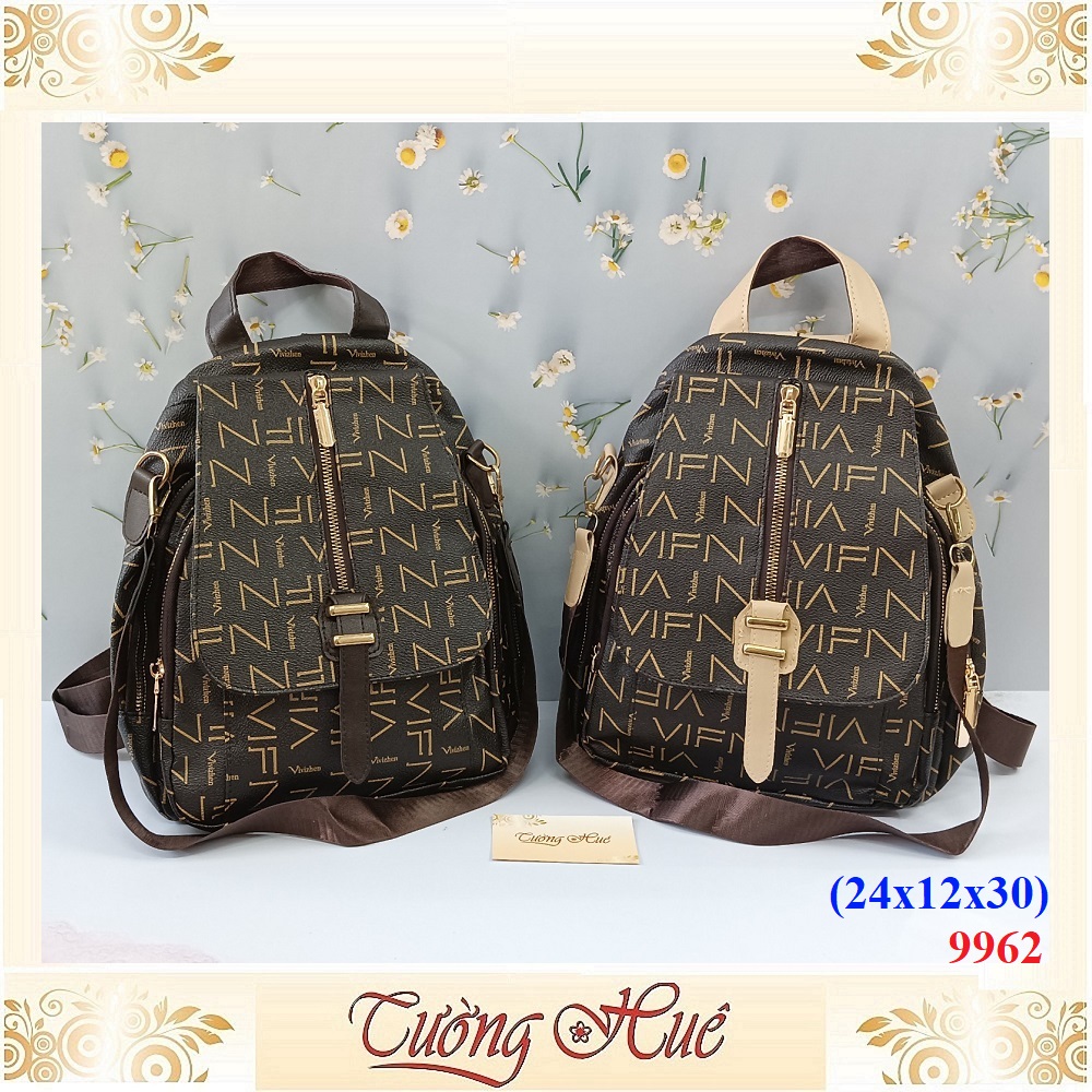 Balo Nữ Kiêm Túi Đeo Vai Họa Tiết  – Hàng Quảng Châu