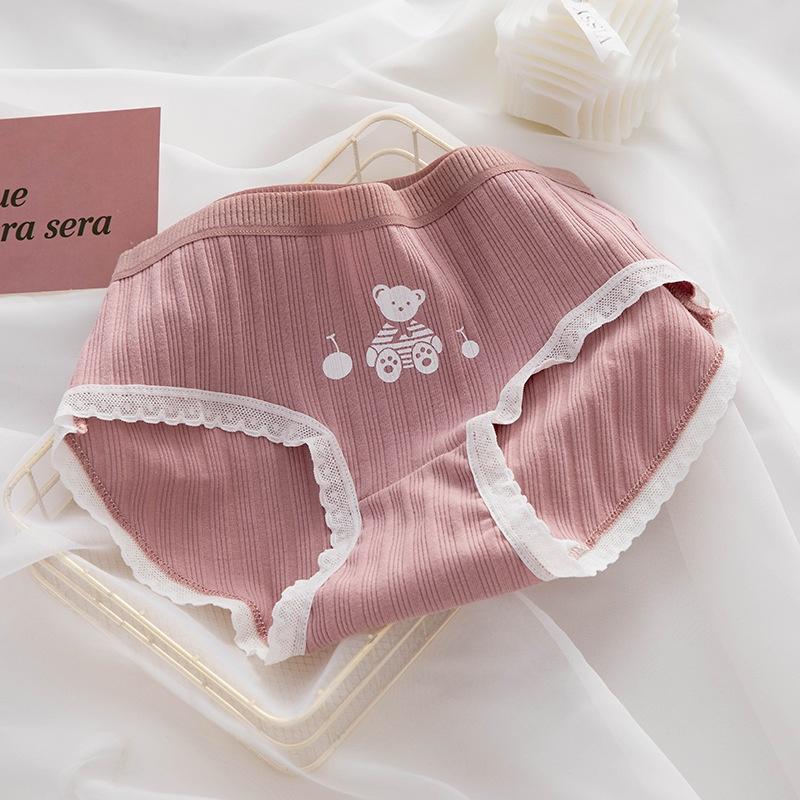 Quần Lót Nữ Cotton Hình Tim-Cherry Ngang Eo Thời Trang . Hàng Loại Đẹp.