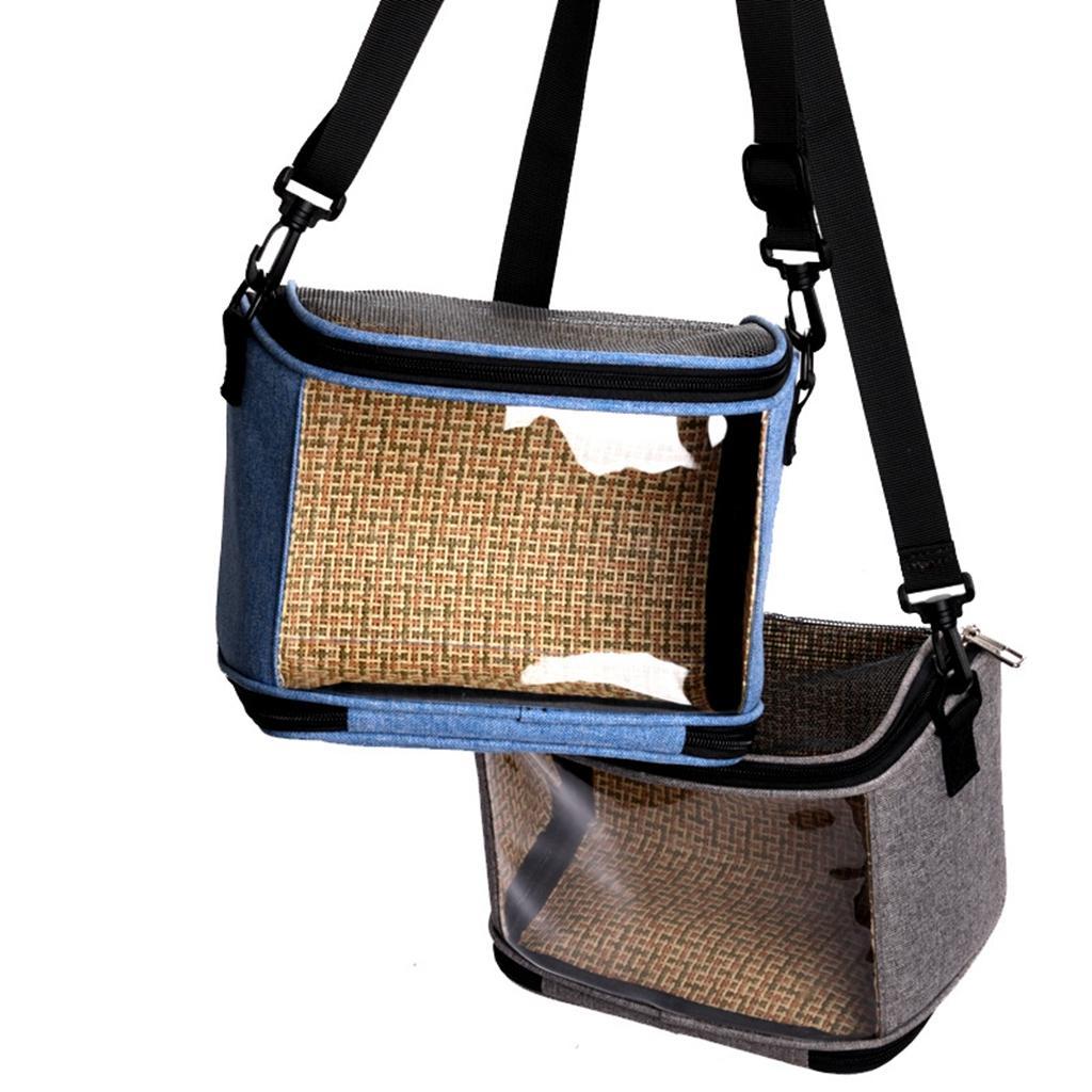 Bird Parrot Carrier Bag Transparent Breathable Pet Travel Bag for Rabbit