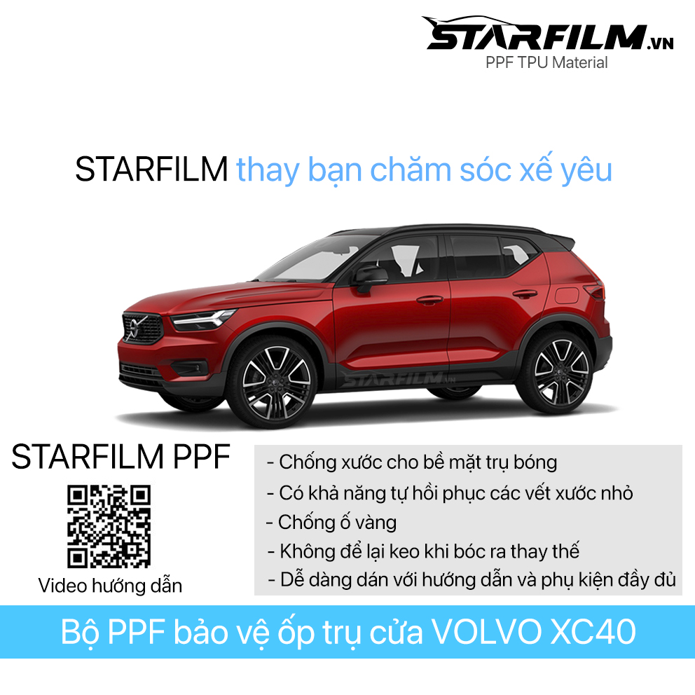 Volvo XC 40 PPF TPU Nội thất chống xước tự hồi phục STARFILM