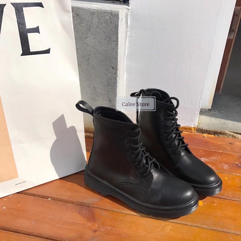 (ẢNH THẬT) Boots dáng dr martens cao cổ, giày da mềm chất đẹp, màu đen nâu chuẩn size, dễ phối đồ. Bốt có sẵn đủ size