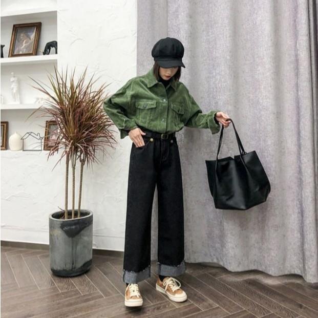 Quần Jeans Cap Cao Sắn Gấu_J4