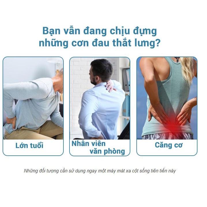 Máy Massage Lưng, Máy Massa Giảm Đau Mỏi Thắt Lưng, Thoát Vị Đĩa Đệm Hàng Cao Cấp Hm-l27