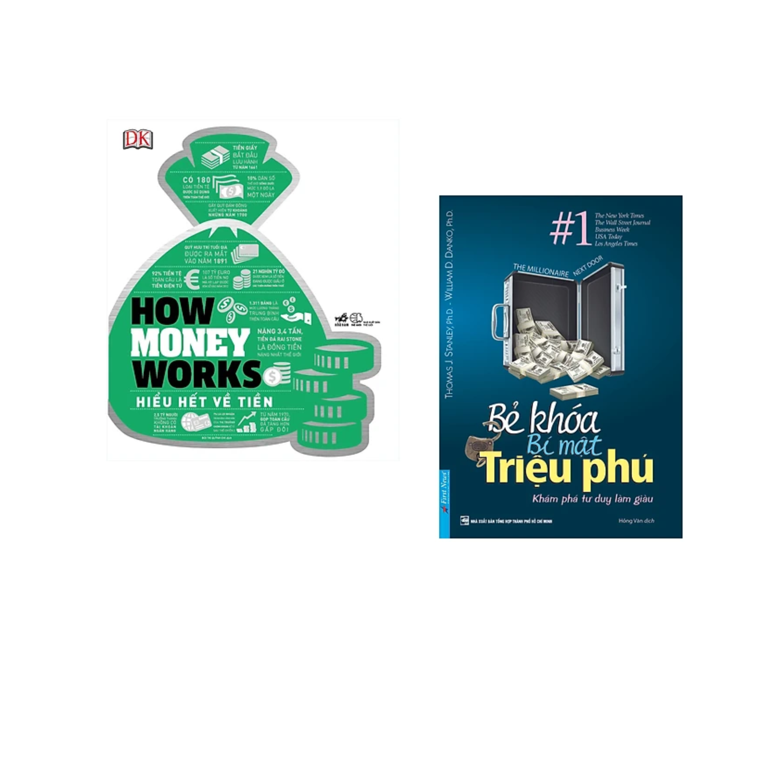 Combo sách về Kinh Doanh: Bẻ Khóa Bí Mật Triệu Phú +How Money Works - Hiểu Hết Về Tiền/Tặng Bookmark  Chờ duyệt tự động