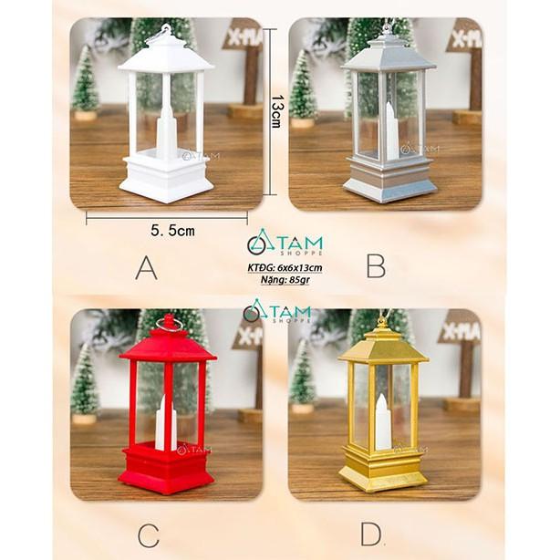 Nhà đèn Giáng sinh điện tử cao cửa trong suốt X-NHDEN-03