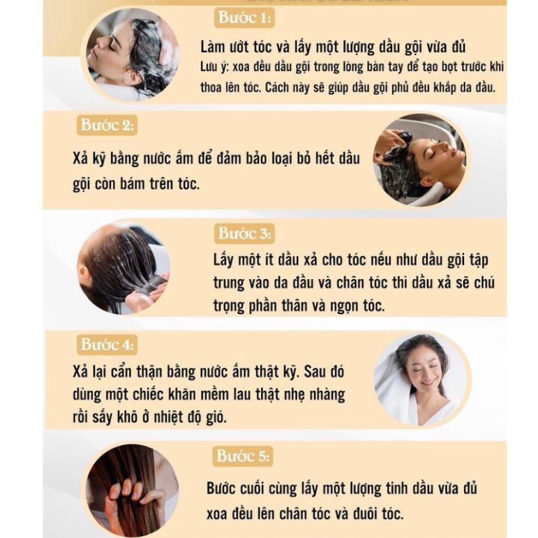Dầu gội xả dưỡng sinh ROMACY ASTAXANTHIN Hương ARGAN mới phục hồi chống lão hóa, siêu mềm mượt tóc