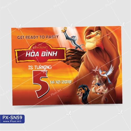 Thiệp thôi nôi – sinh nhật theo yêu cầu Pluxi