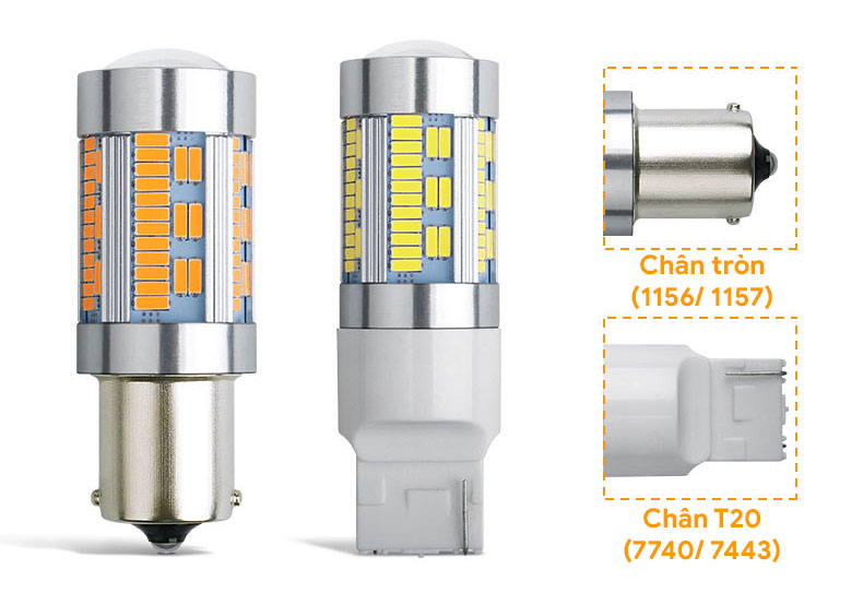 Đèn LED chân 1156 T20 7740 chip 4014 T204014-105