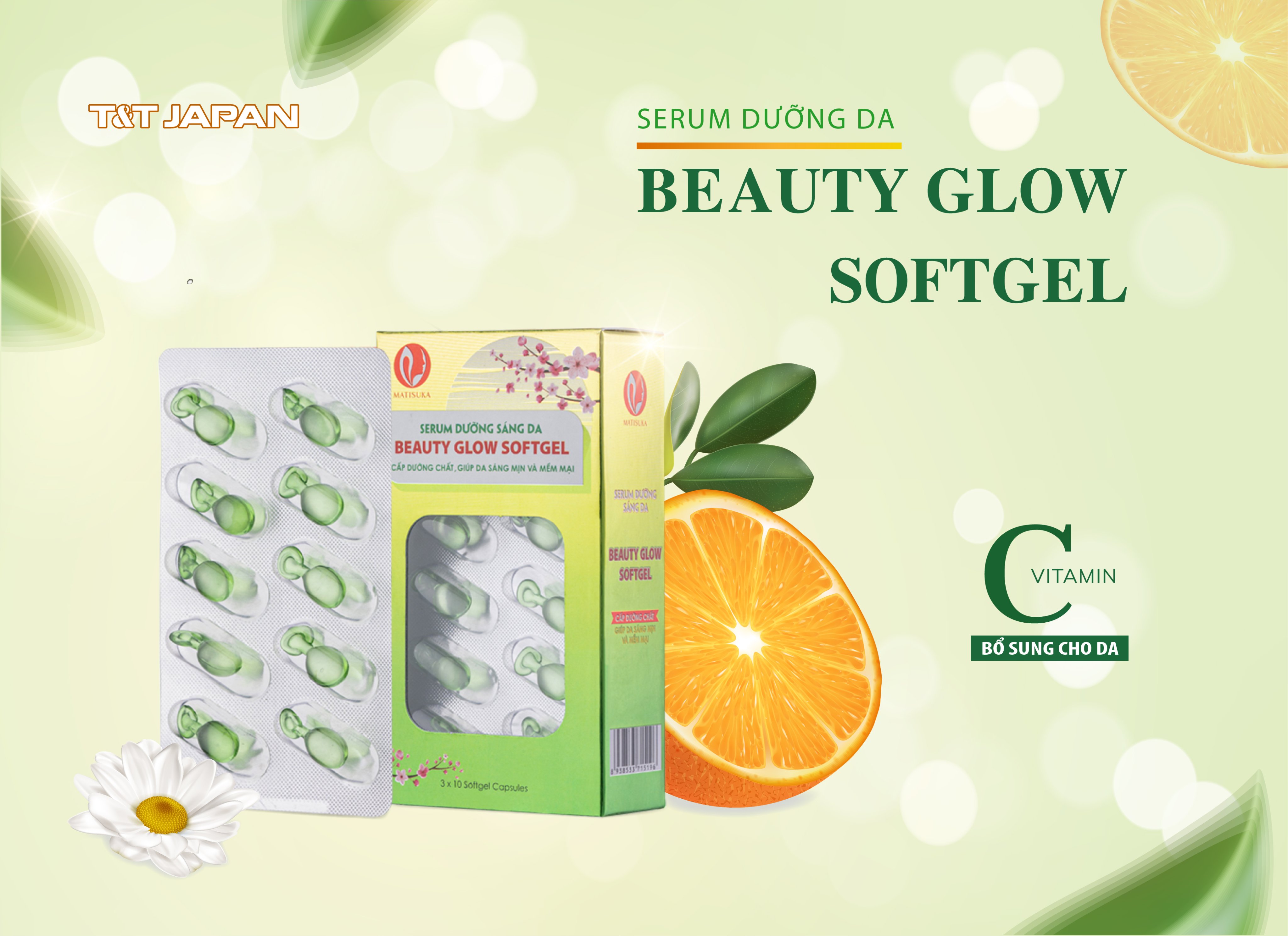 SERUM DƯỠNG SÁNG DA MATISUKA BEAUTY GLOW SOFTGEL