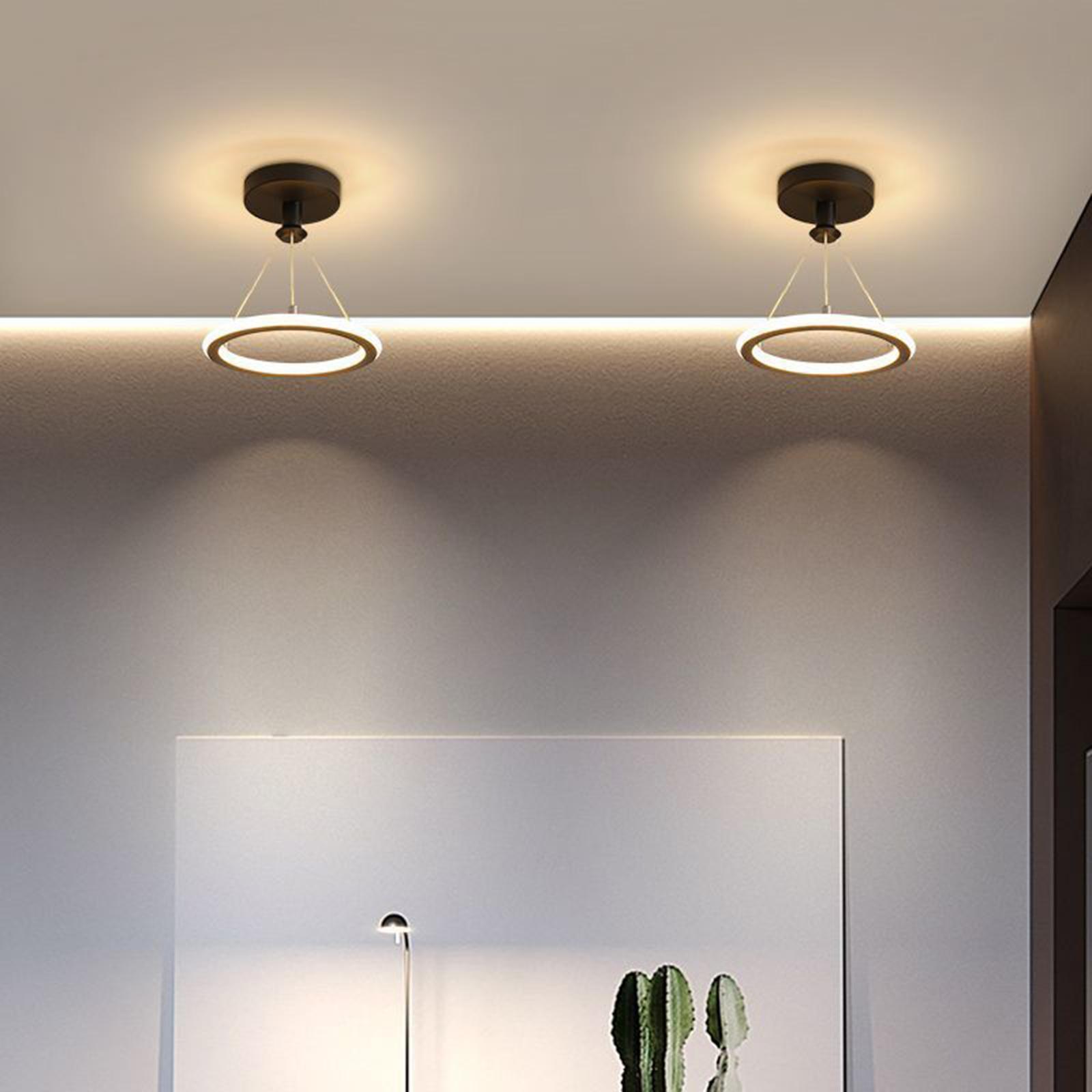Modern Pendant Light Bar Lamp Room Decor LED Ceiling Lights Hotel Lighting Black
