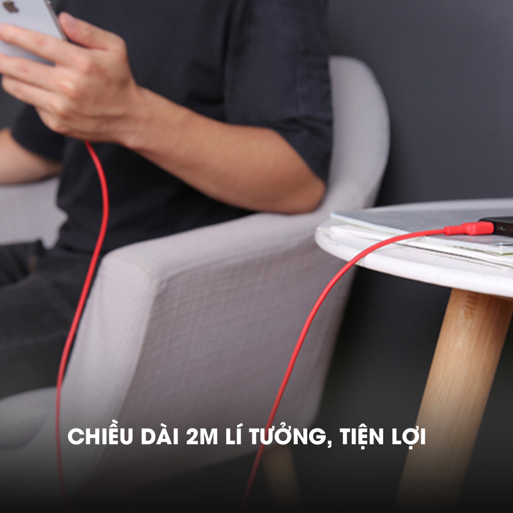 Dây Cáp Sạc Lightning Aukey CB-BAL2 MFI 2m - Hàng Chính Hãng