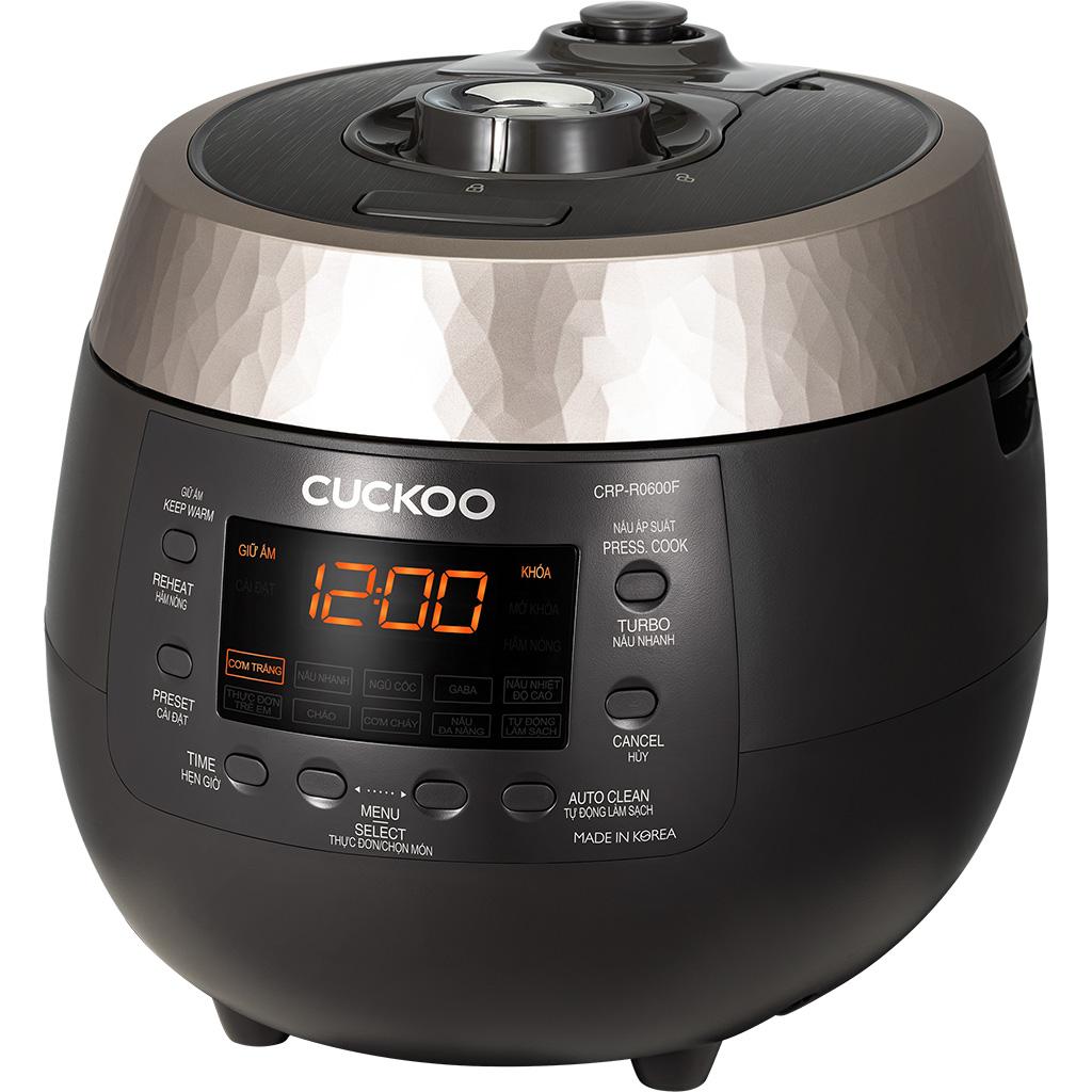 Nồi cơm điện tử áp suất Cuckoo 1.08 lít CRP-R0600F/BKGBCRVNCV - Hàng chính hãng