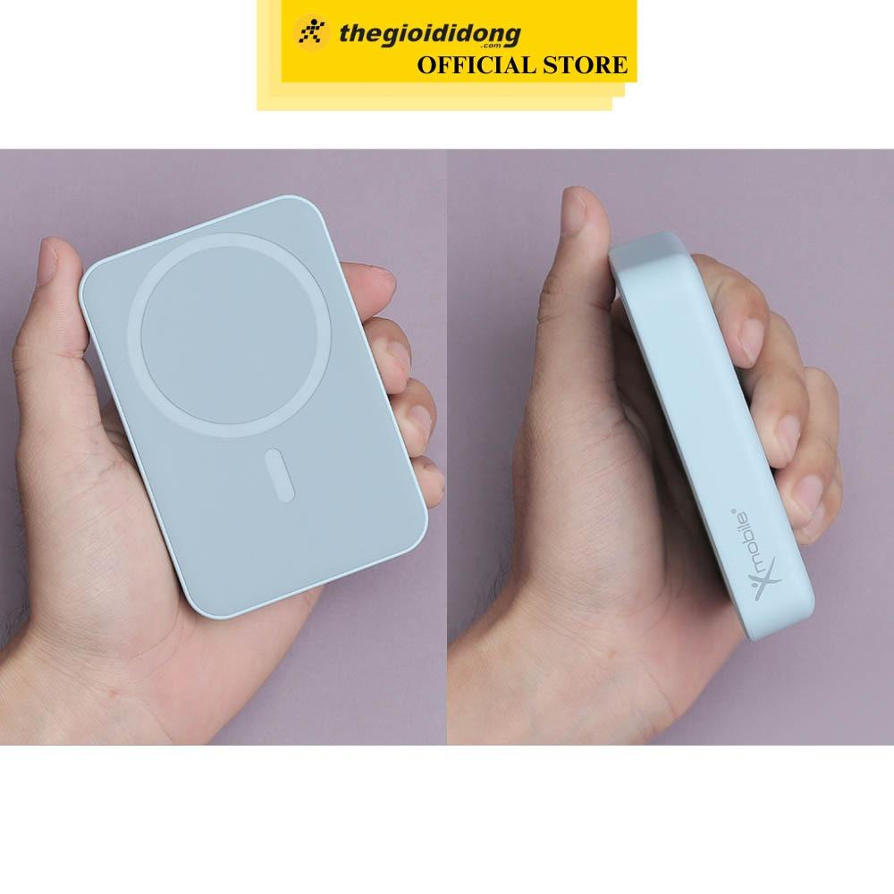 Pin sạc dự phòng Polymer 10000mAh không dây Magnetic Type C PD 20W Xmobile T156 - Hàng Chính Hãng