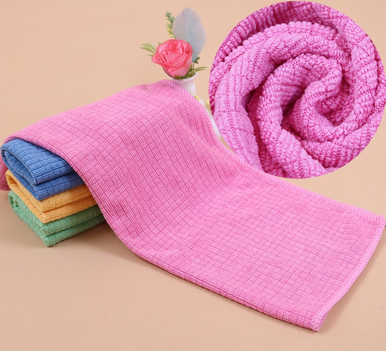 Combo 4 Khăn lau xe đa năng Hàn Quốc 100% Microfiber KT 30x40cm chuyên dụng lau kính và nội thất, thấm hút tốt không bụi vải