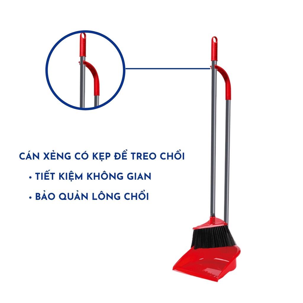 Bộ chổi quét nhà kèm xẻng hốt VILEDA tay cầm dài, tháo lắp tiện lợi, tiết kiệm không gian - TSU156215