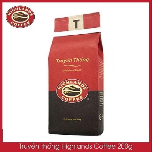 Combo 2 gói Cà phê Rang xay Truyền thống Highland Coffee 200g