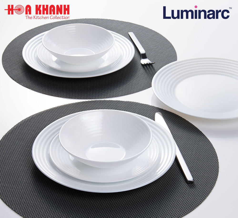 Đĩa Sâu Thủy Tinh Luminarc Harena 23cm cường lực, kháng vỡ - 1 đĩa - N5413