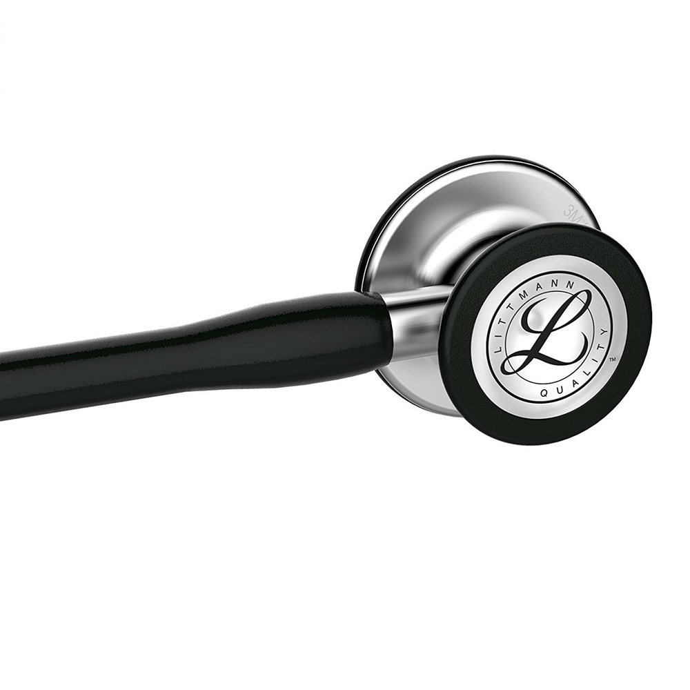 Ống nghe y tế 3M Littmann Cardiology IV, mặt nghe có lớp phủ tiêu chuẩn, dây nghe màu đen, 27 inch, 6152