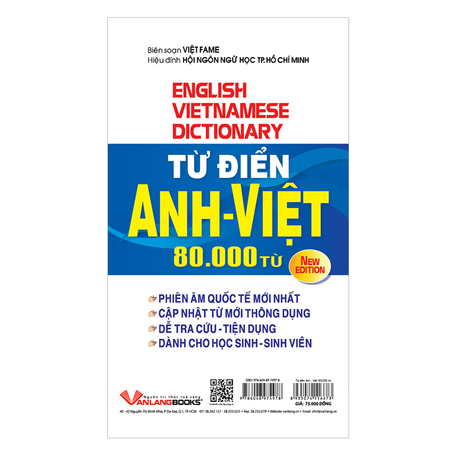 Từ Điển Anh - Việt 80.000 Từ (VL)