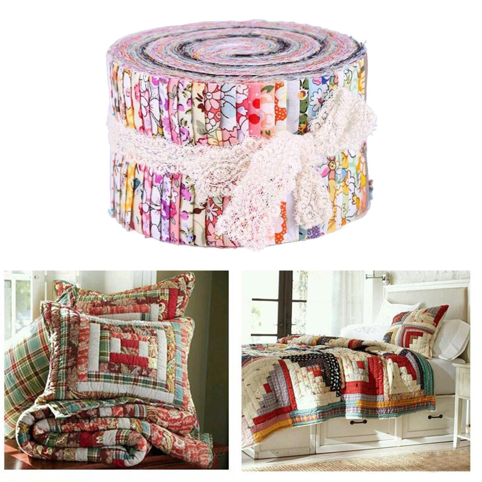 Fabric Strips Jelly Rolls Sewing Quilting DIY Craft Fabric for Patchwork