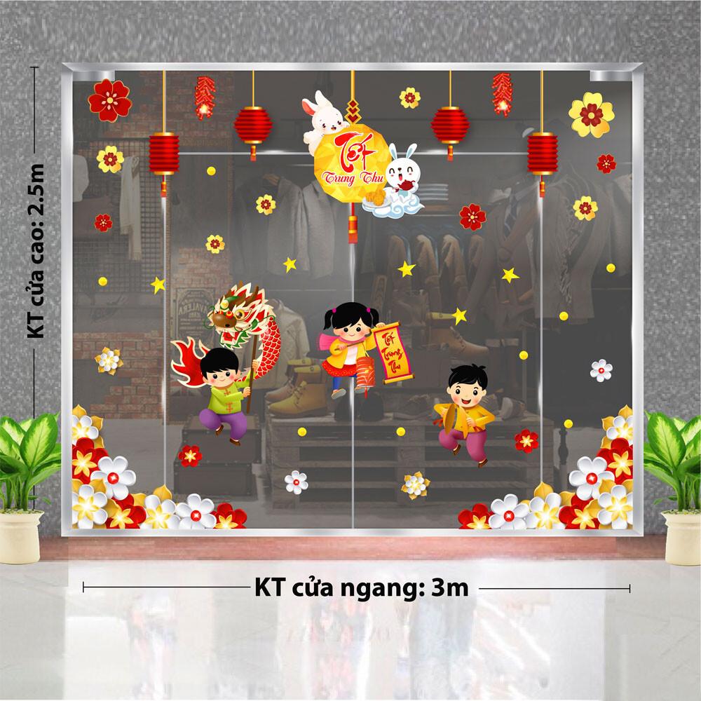 DECAL TRANG TRÍ TRUNG THU 2023 COMBO SỐ 15