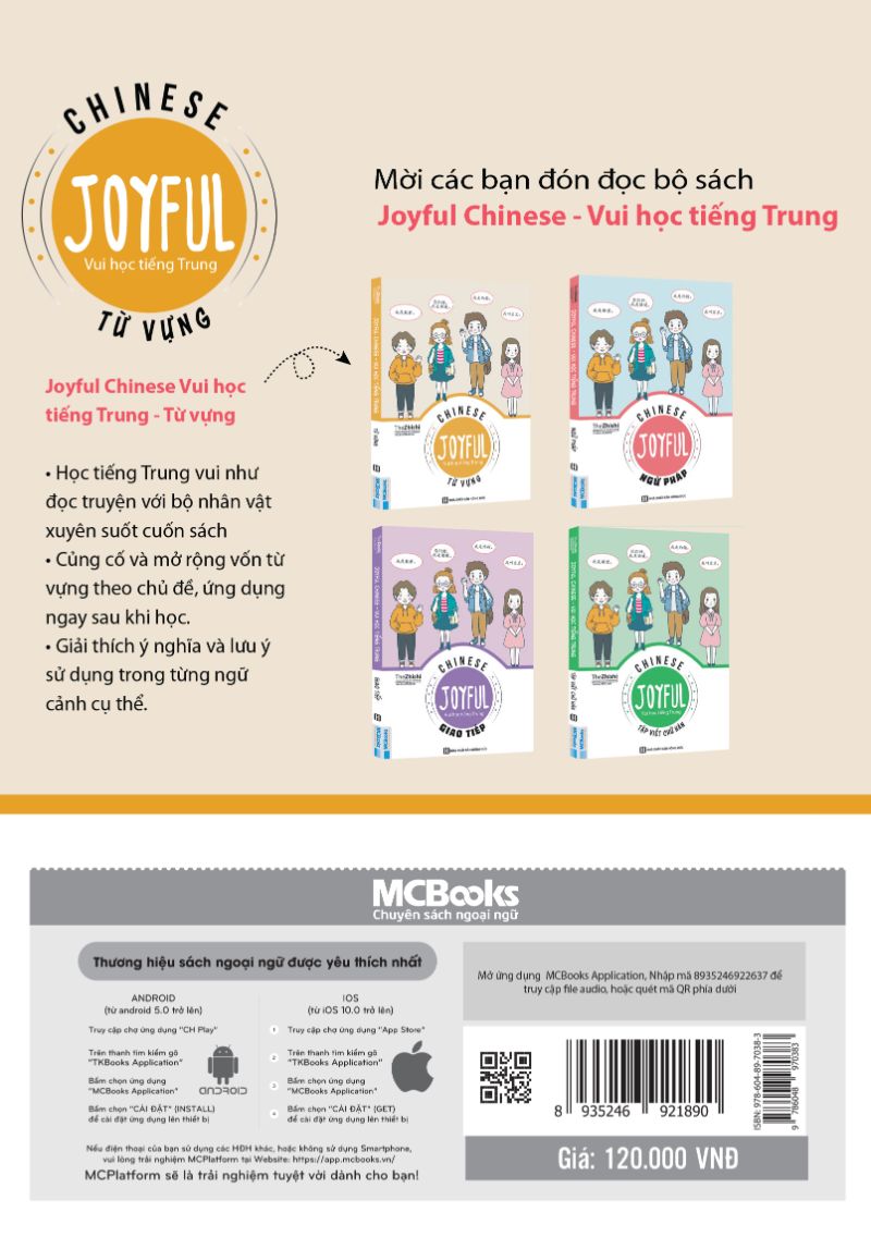 Chinese Joyful - Vui Học Tiếng Trung Phần Từ Vựng (tặng kèm bookmark )
