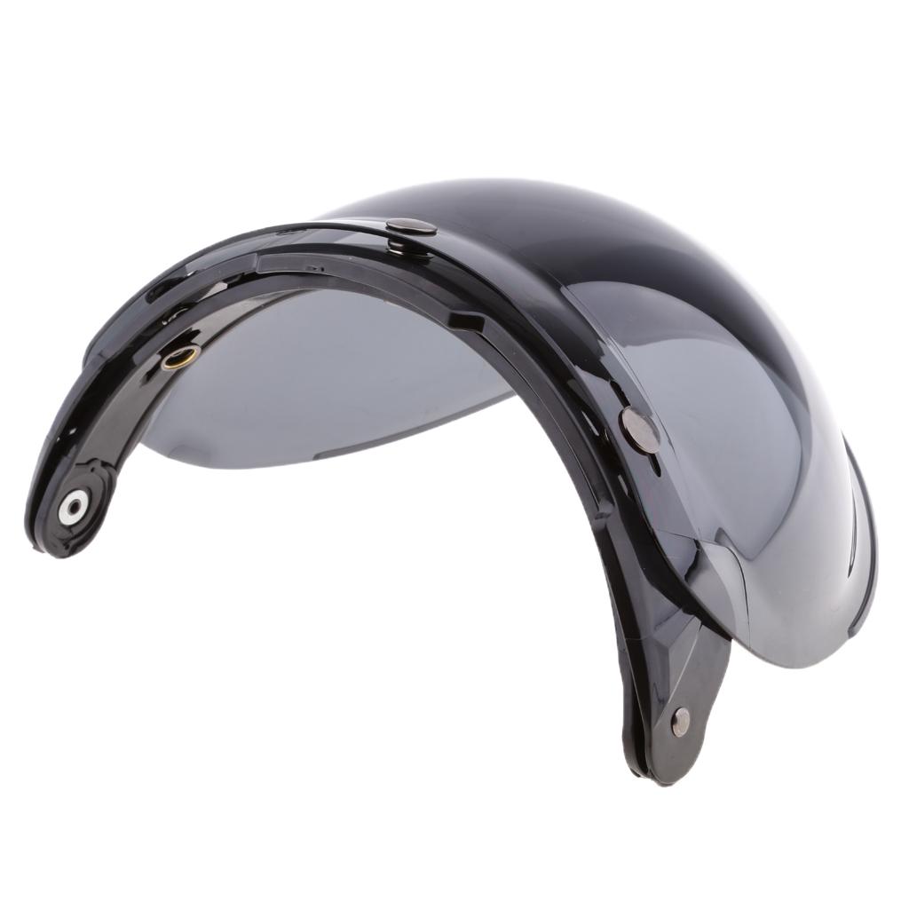 2x3-Snap Bubble Wind Shield Visor for Bonanza Motorcycle Helmets 7