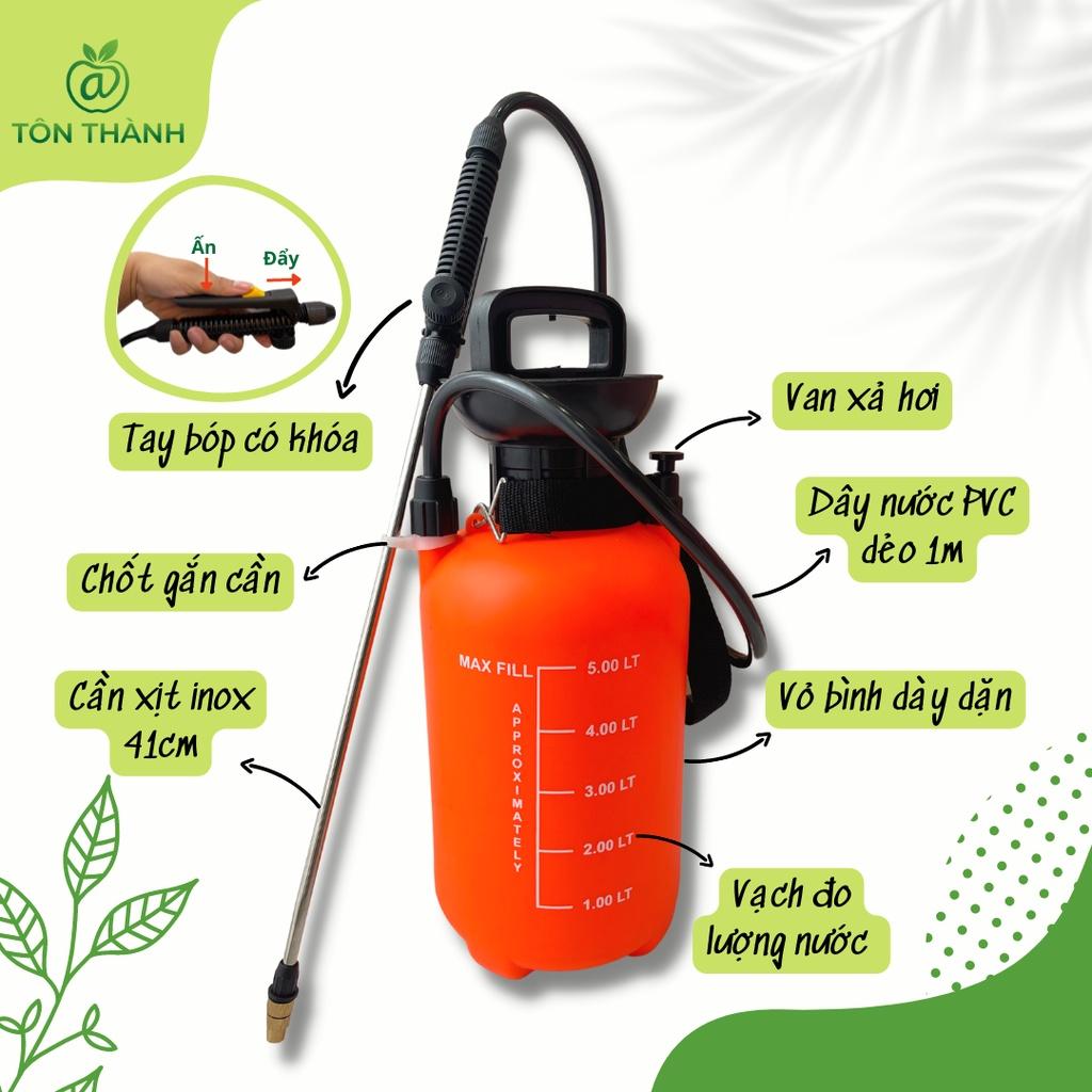 BÌNH XỊT SÂU TƯỚI CÂY 5L 8L PHUN SƯƠNG AAA PRESSURE SPRAYER