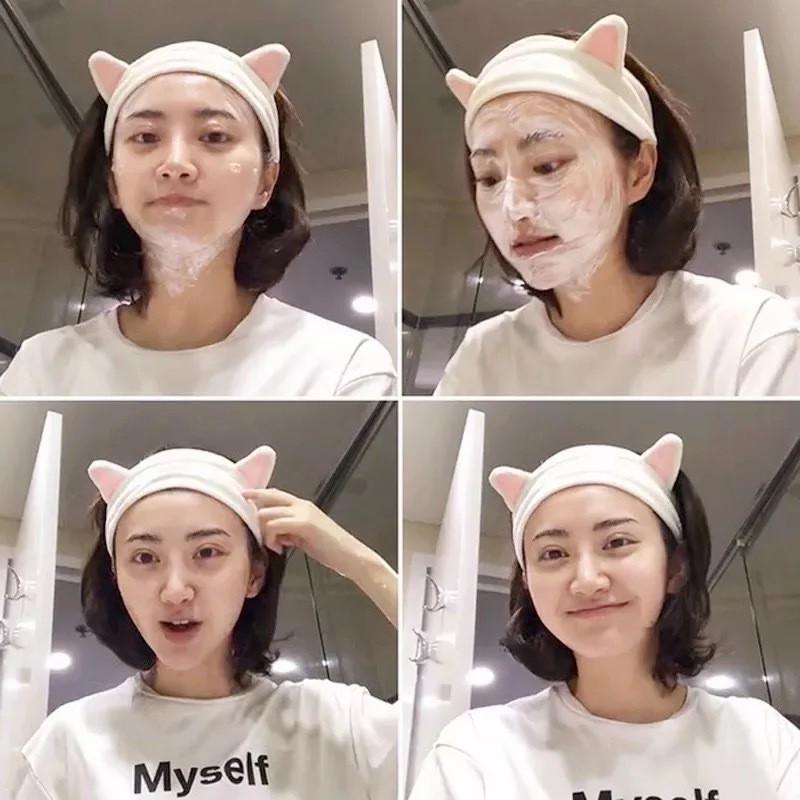 Băng đô tai mèo Hàn Quốc vải nhung nhiều màu cực dễ thương