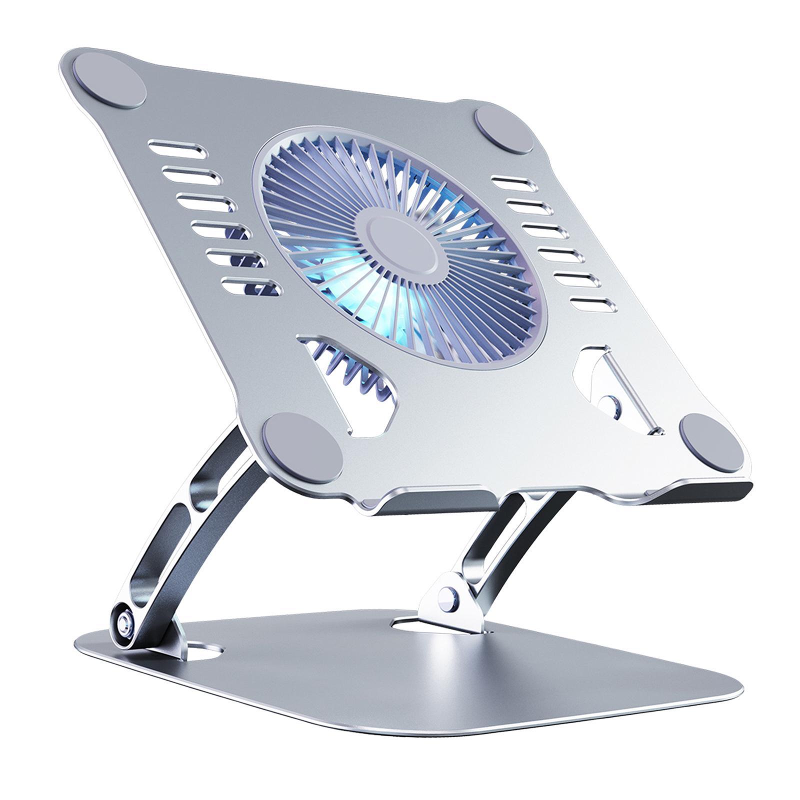 Laptop Holder with Cooling Fan Quiet Fan Adjustable for Notebook Desk Office