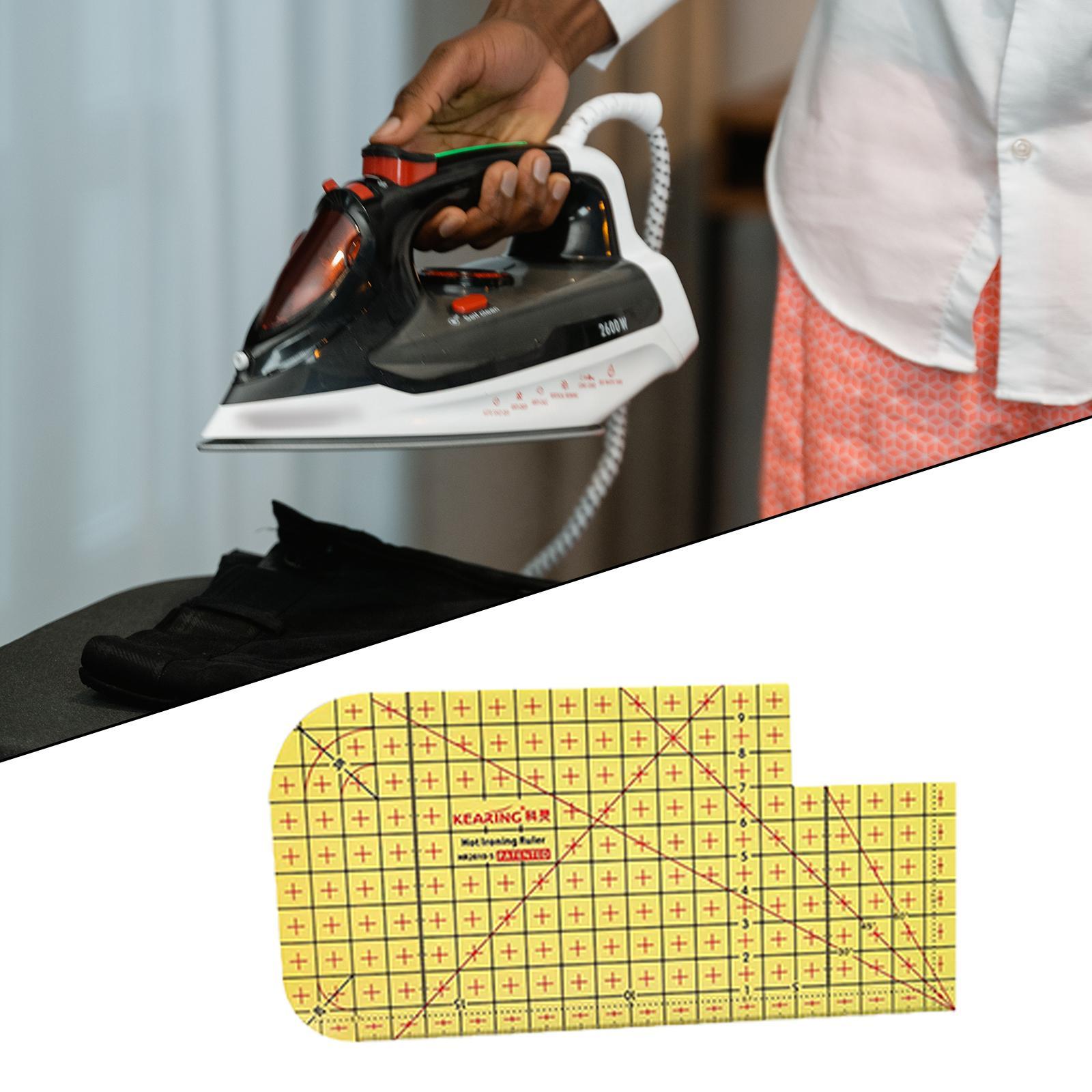 Plastic Hot Hemmer Ruler, Ironing Ruler Hot Ironing Measuring Ruler for Clothing Making