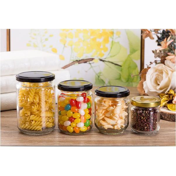 Hũ Thủy Tinh Tròn Nắp Thiếc 75ml, 120ml, 150ml, 240ml; 350ml - Duonghieu6789