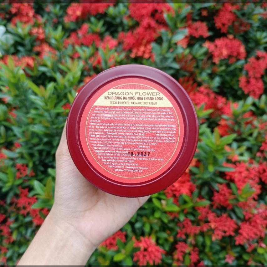 Kem dưỡng thể hương nước hoa Thanh Long Tesori d'Oriente Italy 300gr