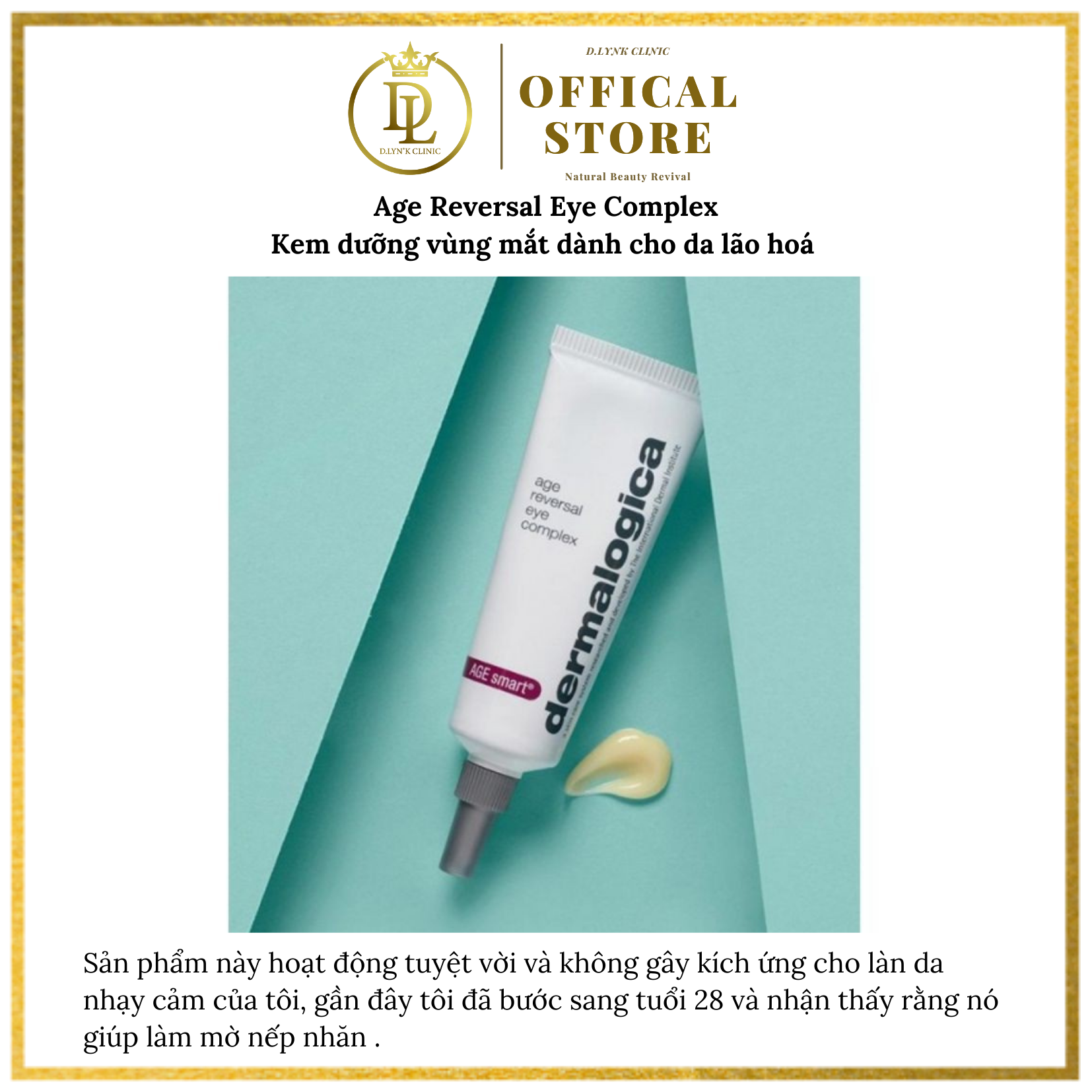 Kem dưỡng vùng mắt Dermalogica Age Reversal Eye Complex 15ml dành cho da lão hóa