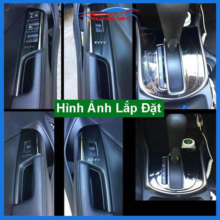 Ốp nội thất City 2015-2016-2017-2018-2019-2020 vân Titan bảo vệ chống trầy xước và làm đẹp xe