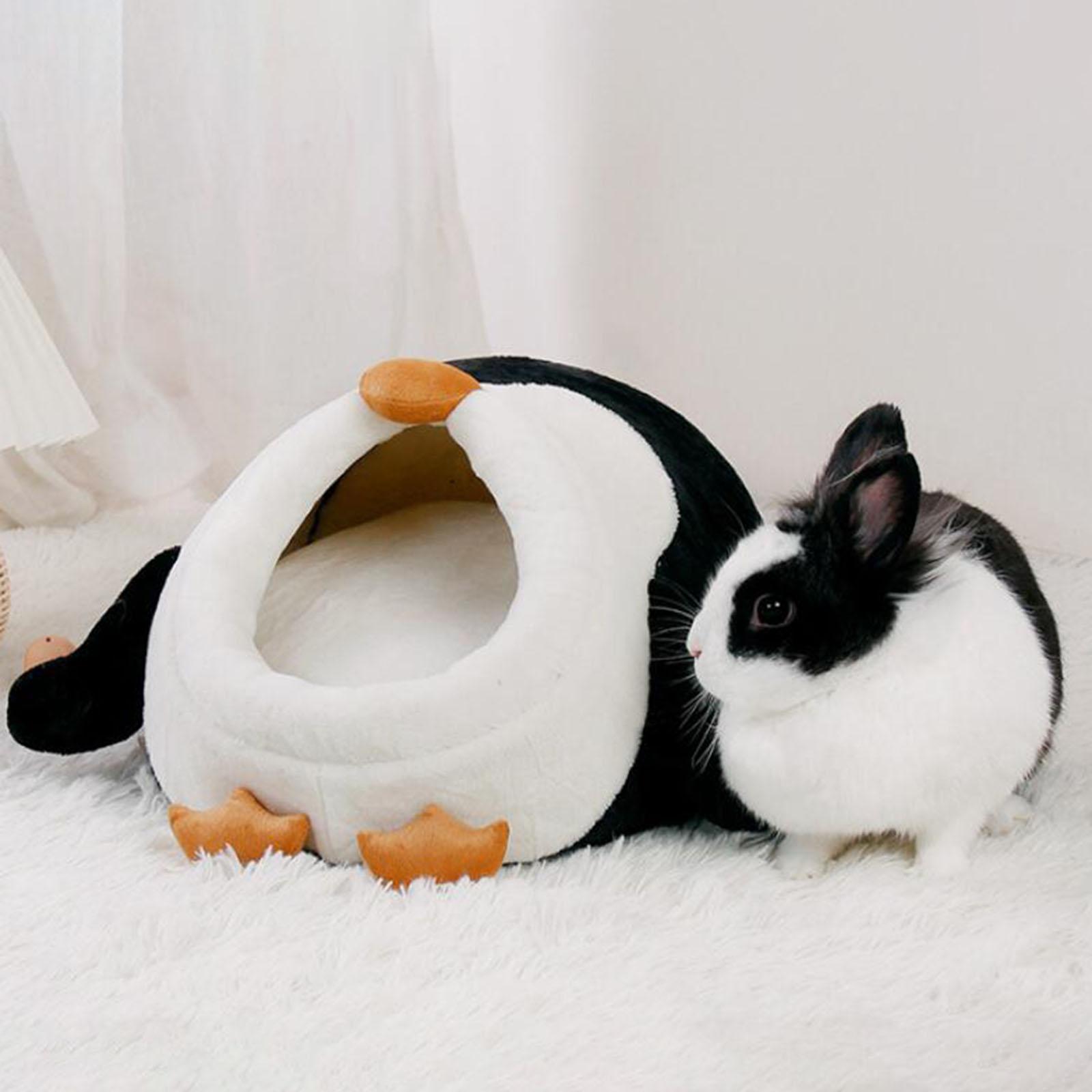 Bed Cave Nest Hut Semi Enclosed Bunny Rabbit Bed for Kittens Guinea