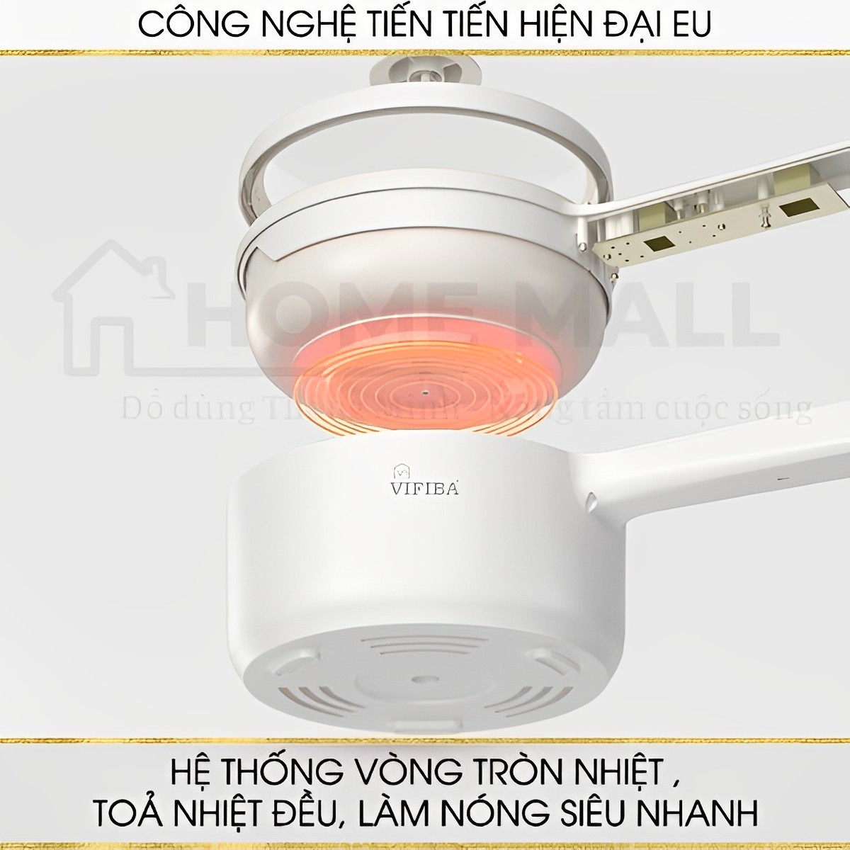 Nồi lẩu điện đa năng cao cấp 6IN1 chống dính kèm xửng hấp Homea2z, nồi hấp điện, chảo điện thông minh 2 tầng siêu tốc