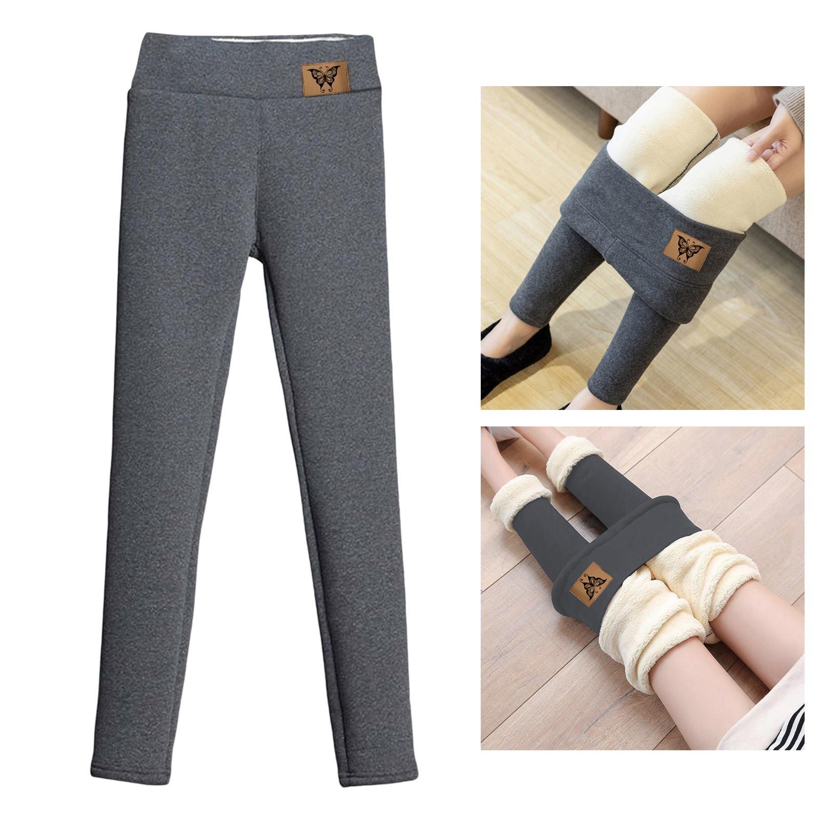 Women Winter Leggings Warm Soft Skinny Thick Stretch Thermal Solid