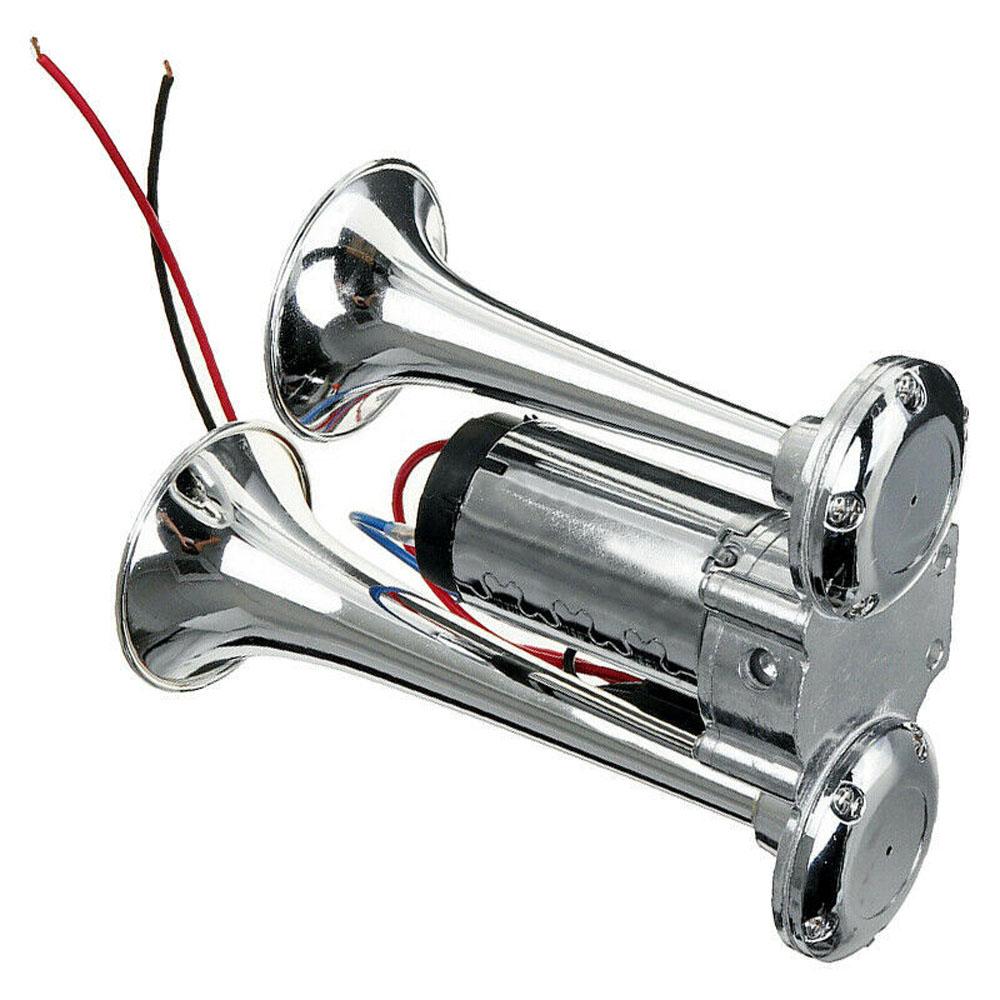 150DB Car Horn Electric Horn Loudspeaker Dual Trumpet Electric Horn Air Horn 12V with Relay for Car Boat Truck