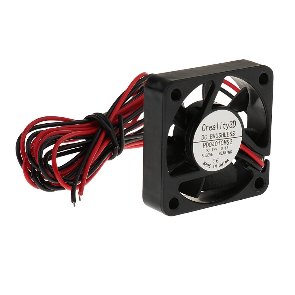 40x40x10mm 12V 0.1A Brushless DC Cooling Fan Oil Bearing 2pin for 3D Printer