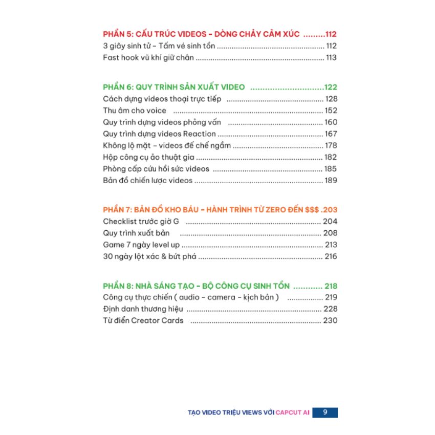 Combo 2 Sách Kịch bản Video AI &amp; Tạo Video triệu views với Capcut AI